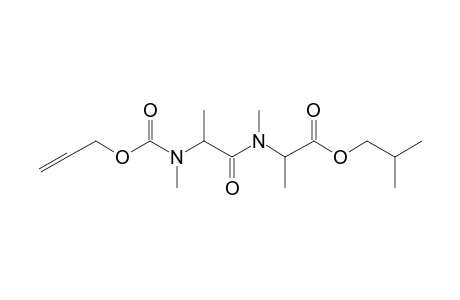 Alanylalanine, N,N'-dimethyl-N'-allyloxycarbonyl-, isobutyl ester