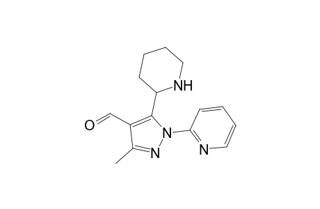 5-(Piperidin-2'-yl)-1-(2''-pyridinyl)-3-methyl-4-formylpyrazole