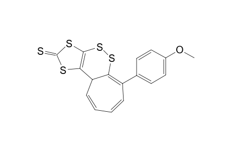 6-(p-Methoxyphenyl)-10aH-cyclohepta[c]-1,3-dithiolo[e][1,2]-dithiin-2-thione