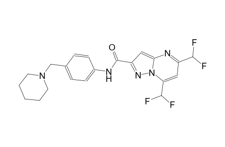 5,7-bis(difluoromethyl)-N-[4-(1-piperidinylmethyl)phenyl]pyrazolo[1,5-a]pyrimidine-2-carboxamide