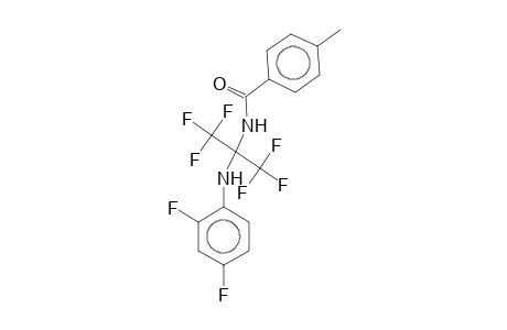 N-[1-(2,4-difluoroanilino)-2,2,2-trifluoro-1-(trifluoromethyl)ethyl]-4-methyl-benzamide