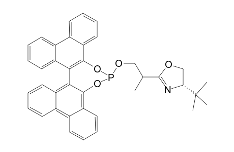 (-)-{2-[(4'S)-(4'-tert-Butyloxazolin-2'-yl)]-2-methylethyl}-[(S)-9,9'-biphenanthryl-10,10'-diyl]phosphite