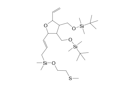 3,4-bis[(t-Butyldimethylsilyl)oxy]methyl]-2-( 4',4'-dimethyl-7'-<methylthio>-4'-sila-5'-oxa-2'-heptenyl)-5-ethylidene-tetrahydrofuran