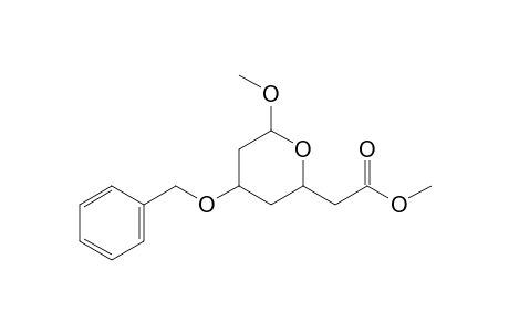 (4-Benzyloxy-6-methoxytetrahydropyran-2-yl)acetic acid methyl ester