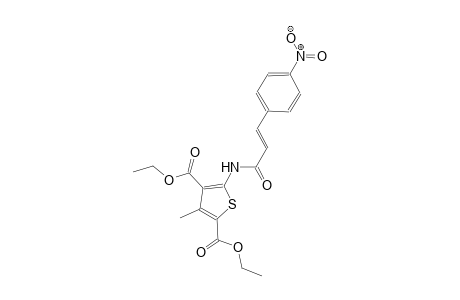 diethyl 3-methyl-5-{[(2E)-3-(4-nitrophenyl)-2-propenoyl]amino}-2,4-thiophenedicarboxylate