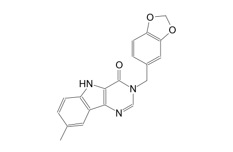 3-(1,3-benzodioxol-5-ylmethyl)-8-methyl-3,5-dihydro-4H-pyrimido[5,4-b]indol-4-one