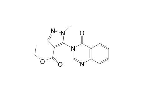 1-Methyl-5-(4-oxo-3-quinazolinyl)-4-pyrazolecarboxylic acid ethyl ester