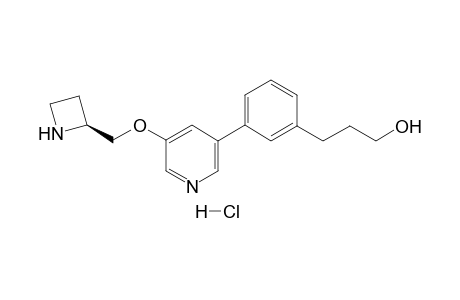 3-[3-[5-[(2(S)-Azetidinyl)methoxy]-3-pyridyl]phenyl]-1-propanol Hydrochloride