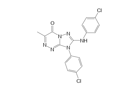 8-(4-Chlorophenyl)-7-(4-chlorophenylamino)-3-methyl-8H-1,2,4-triazolo[5,1-c][1,2,4]triazin-4-one