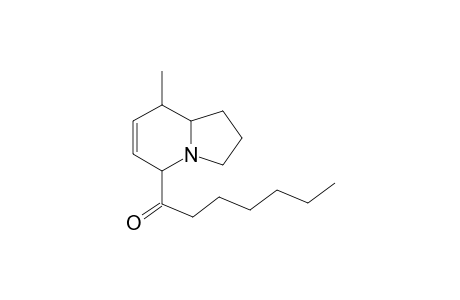 5-(Heptanoyl)-8-methyl-6,7-dehydroindolizidine