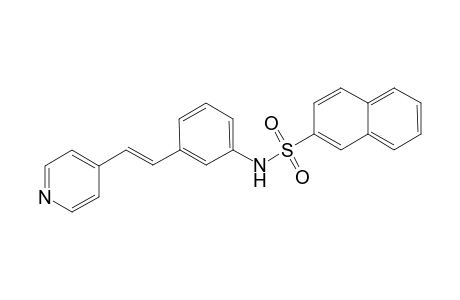 2-Naphthalenesulfonamide, N-[3-[2-(4-pyridinyl)ethenyl]phenyl]-