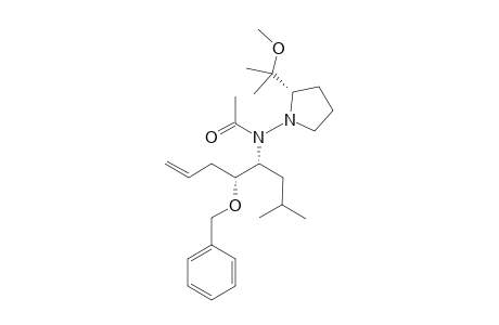 N-[(1R,2R)-2-benzoxy-1-isobutyl-pent-4-enyl]-N-[(2S)-2-(1-methoxy-1-methyl-ethyl)pyrrolidino]acetamide