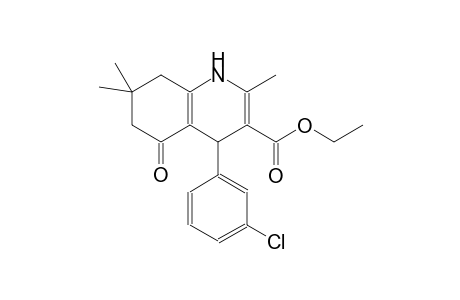ethyl 4-(3-chlorophenyl)-2,7,7-trimethyl-5-oxo-1,4,5,6,7,8-hexahydro-3-quinolinecarboxylate