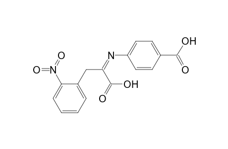 4-{[1-carboxy-2-(2-nitrophenyl)ethylidene]amino}benzoic acid