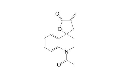 3-Methylene-N-acetyl-1',2',3',4'-tetrahydro-spiro[uqinolin-4',5-tetrahydrofuran]-2-one