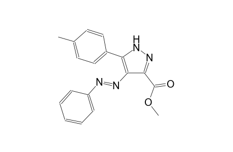 1H-pyrazole-3-carboxylic acid, 5-(4-methylphenyl)-4-[(E)-phenylazo]-, methyl ester
