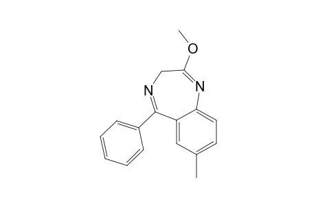 3H-1,4-Benzodiazepine, 2-methoxy-7-methyl-5-phenyl-