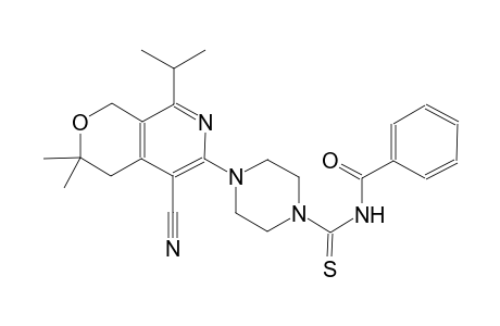 benzamide, N-[[4-[5-cyano-3,4-dihydro-3,3-dimethyl-8-(1-methylethyl)-1H-pyrano[3,4-c]pyridin-6-yl]-1-piperazinyl]carbonothioyl]-
