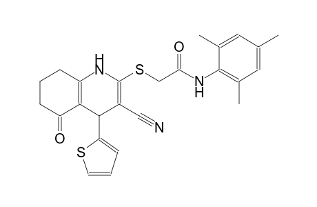 acetamide, 2-[[3-cyano-1,4,5,6,7,8-hexahydro-5-oxo-4-(2-thienyl)-2-quinolinyl]thio]-N-(2,4,6-trimethylphenyl)-