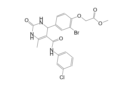 methyl (2-bromo-4-{5-[(3-chloroanilino)carbonyl]-6-methyl-2-oxo-1,2,3,4-tetrahydro-4-pyrimidinyl}phenoxy)acetate