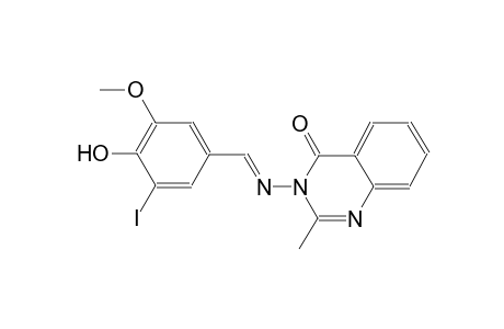 3-{[(E)-(4-hydroxy-3-iodo-5-methoxyphenyl)methylidene]amino}-2-methyl-4(3H)-quinazolinone