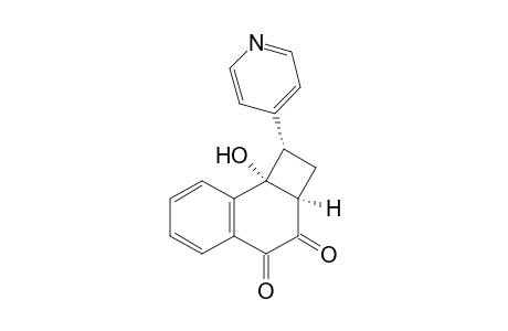 (+-)-(1.alpha.,2a.alpha.,8b.alpha.)-1,2,2a,8b-Tetrahydro-8b-hydroxy-1-(4-pyridyl)cyclobuta[a]naphthalene-3,4-dione
