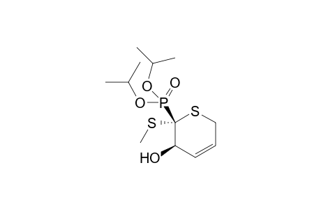 Diisopropyl (3' R / 3' S)-2-[3'-hydroxy-2'-(methylsulfanyl)-3',6'-dihydro-2H-thiapyranyl]-phosphonate