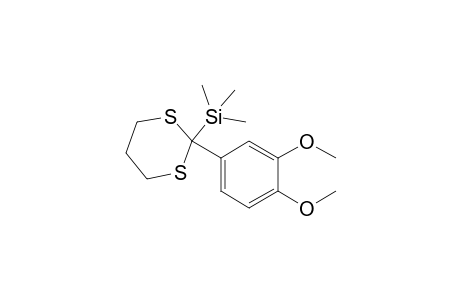 2-(3,4-Dimethoxyphenyl)-2-(trimethylsilyl)-1,3-dithiane