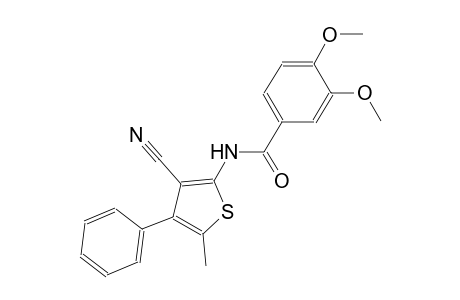 N-(3-cyano-5-methyl-4-phenyl-2-thienyl)-3,4-dimethoxybenzamide