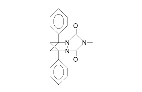 1,7-Diphenyl-4-methyl-2,4,6-triaza-tricyclo(5.1.1.0/2,6/)nonane-3,5-dione