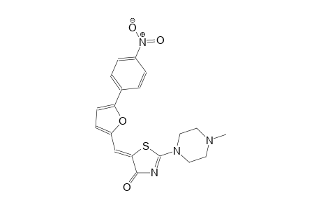 (5Z)-2-(4-methyl-1-piperazinyl)-5-{[5-(4-nitrophenyl)-2-furyl]methylene}-1,3-thiazol-4(5H)-one