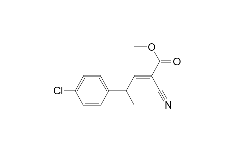 Methyl 2-Cyano-4-methyl-4-p-chlorophenylcrotonate
