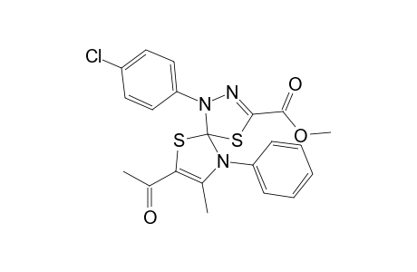 Methyl 3-acetyl-6-(4-chlorophenyl)-2-methyl-1-phenyl-4,9-dithia-1,6,7-triazaspiro[4.4]nona-2,7-diene-8-carboxylate