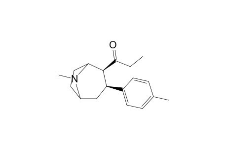 1-[(3S,4S)-8-methyl-3-(4-methylphenyl)-8-azabicyclo[3.2.1]octan-4-yl]-1-propanone
