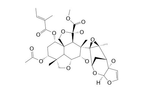 11-EPI-AZADIRACHTIN-D;1-TIGLOYL-3-ACETYL-11-ALPHA-HYDROXY-4-BETA-METHYL-MELIACARPIN