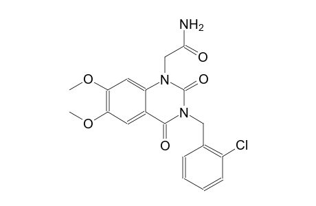 2-(3-(2-chlorobenzyl)-6,7-dimethoxy-2,4-dioxo-3,4-dihydro-1(2H)-quinazolinyl)acetamide
