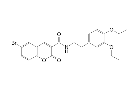 2H-1-benzopyran-3-carboxamide, 6-bromo-N-[2-(3,4-diethoxyphenyl)ethyl]-2-oxo-
