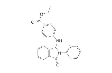 benzoic acid, 4-[[2,3-dihydro-3-oxo-2-(2-pyridinyl)-1H-isoindol-1-yl]amino]-, ethyl ester