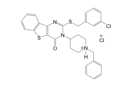 1-benzyl-4-(2-[(3-chlorobenzyl)sulfanyl]-4-oxo[1]benzothieno[3,2-d]pyrimidin-3(4H)-yl)piperidinium chloride