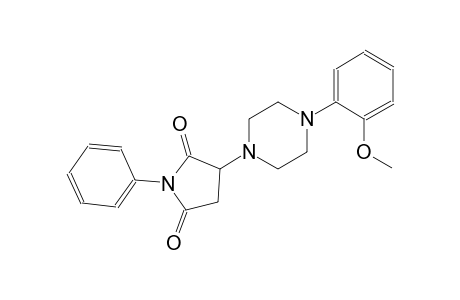 2,5-pyrrolidinedione, 3-[4-(2-methoxyphenyl)-1-piperazinyl]-1-phenyl-
