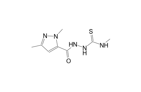 2-[(1,3-dimethyl-1H-pyrazol-5-yl)carbonyl]-N-methylhydrazinecarbothioamide