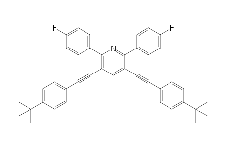3,5-Bis((4-(tert-butyl)phenyl)ethynyl)-2,6-bis(4-fluorophenyl)pyridine
