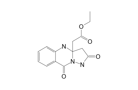 ETHYL-2,3,4,9-TETRAHYDRO-2,9-DIOXOPYRAZOLO-[5,1-B]-QUINAZOLINE-3A(1H)-ACETATE