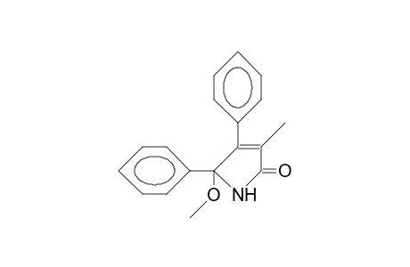 1,5-Dihydro-5-methoxy-3-methyl-4,5-diphenyl-2H-pyrrol-2-one