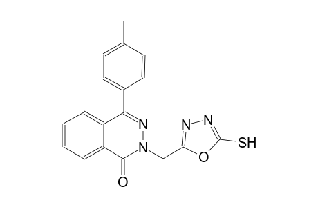 4-(4-methylphenyl)-2-[(5-sulfanyl-1,3,4-oxadiazol-2-yl)methyl]-1(2H)-phthalazinone
