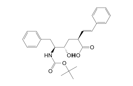 (2S,4S,5S)-4-hydroxy-5-[(2-methylpropan-2-yl)oxycarbonylamino]-6-phenyl-2-[(E)-2-phenylethenyl]hexanoic acid