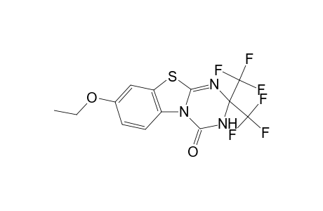 8-Ethoxy-2,2-bis(trifluoromethyl)-2,3-dihydro-4H-[1,3,5]triazino[2,1-b][1,3]benzothiazol-4-one
