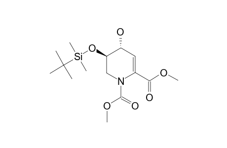 (-)-(4R,5R)-DIMETHYL-5-(TERT.-BUTYLDIMETHYLSILANYLOXY)-4-HYDROXY-5,6-DIHYDROPYRIDINE-1,2(4H)-DICARBOXYLATE