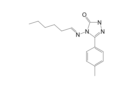 4-HEXYLIDENAMINO-5-OXO-3-(PARA-TOLYL)-4,5-DIHYDRO-[1,2,4]-TRIAZOLE