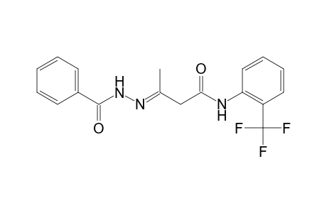 Butanamide, 3-benzoylhydrazono-N-(2-trifluoromethylphenyl)-
